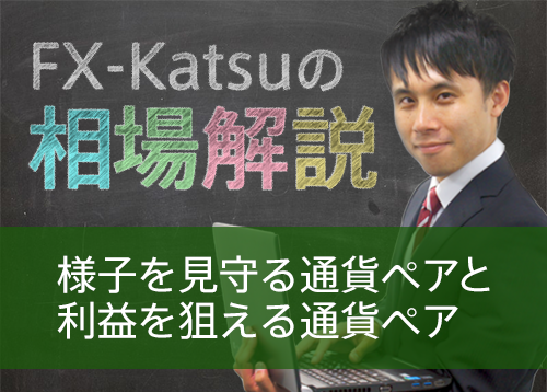 様子を見守る通貨ペアと利益を狙える通貨ペア